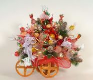 Букет из конфет №363 "Велосипед новогодний"