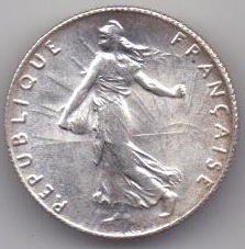 50 сантим 1919 г.  Франция