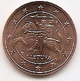 2 евроцента Литва 2014