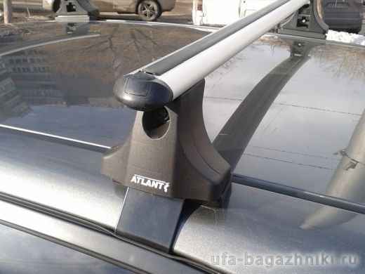 Багажник на крышу на Hyundai Verna, Атлант, аэродинамические дуги