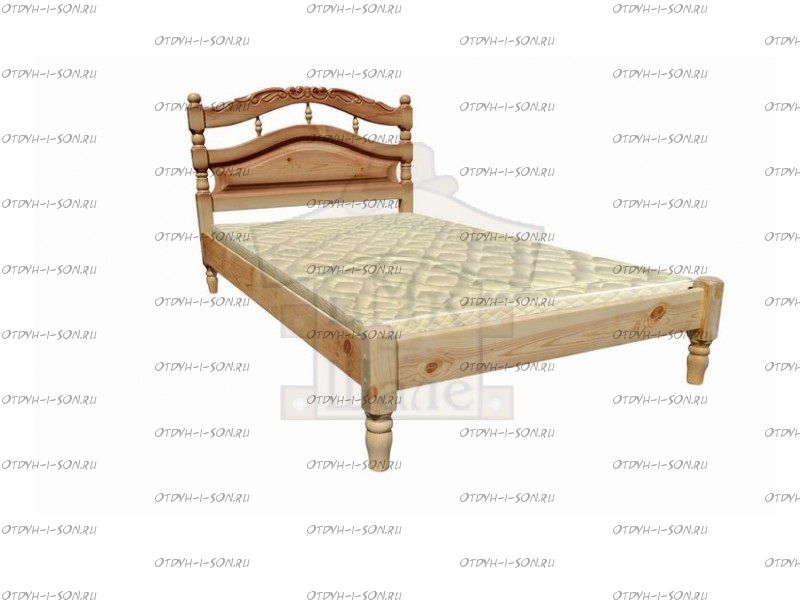 Кровать Кармелита с резьбой (ВМК Шале)