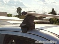 Багажник на крышу Mitsubishi ASX, без рейлингов, Атлант, аэродинамические дуги, опора Е