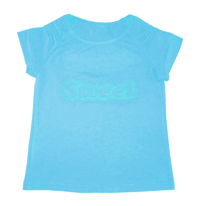 Бирюзовая футболка для девочки Sweet
