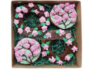 Сладкие подарки на день 8 марта Наборы пряников «Сакура в цвету»