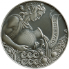 Знак Зодиака Водолей(Aquarius) 1 рубль Беларусь 2014
