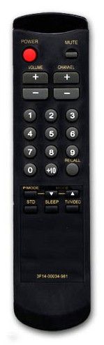 Пульт для SAMSUNG 3F14-00034-980, 3F14-00034-981, 3F14-00034-982 (TV) (CK-3362A,M, CK-5052M, CK-5062A, CK-5161M, CK-5314AT, CK-5361AT, CW-3351S, CW-3357, CW-3857, CW-5029, CW-5057, CW-5287, SK-3552A)