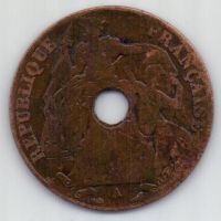 1 цент 1914 г. Индокитай (Франция)