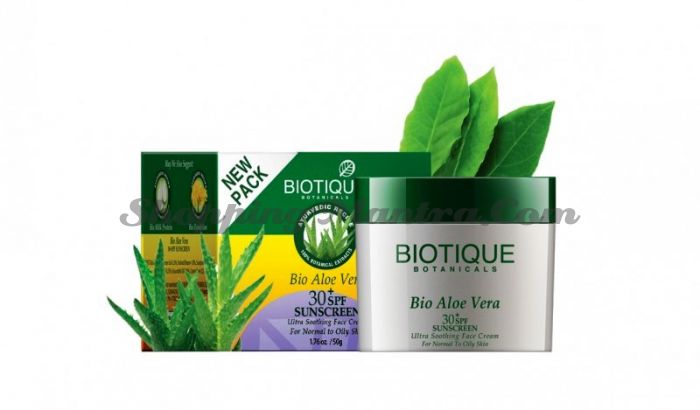 Крем для лица Биотик Алое Вера SPF 30 | Biotique Bio Aloe Vera Face Sun Cream
