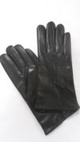 Перчатки зимние кожаные мужские HRAD 1590 (wool) black