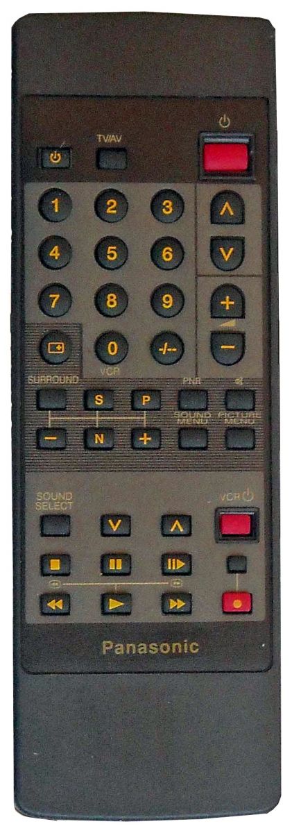 Пульт для Panasonic EUR50703 (TV) (TC-14L1R, TC-25V50R, TC-25V70R, TC-M29, TX-26V2X, TX-29V2X, TX-29VIX, TX-33V1EE)