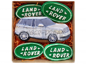 Имбирные пряники в наборе «Land Rover» Брендированные пряники