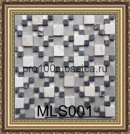 MLS001. Бесшовная мозаика 3D Fusion Stone, размер: 300*300*15 мм (Opera Decoration)