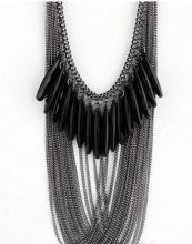 Ожерелье черное "Сантини"