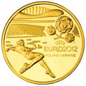 Чемпионат Европы по футболу 2012  Польша  100 злотых  золото 2012 на заказ