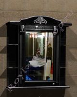 Зеркальный шкаф для ванных комнат "Руссильон PROVENCE-85 черное дерево" (левое открывание)
