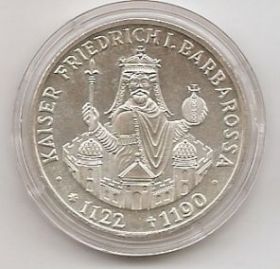 800 лет со дня смерти Фридриха I Барбаросса 10 марок ФРГ 1990 F