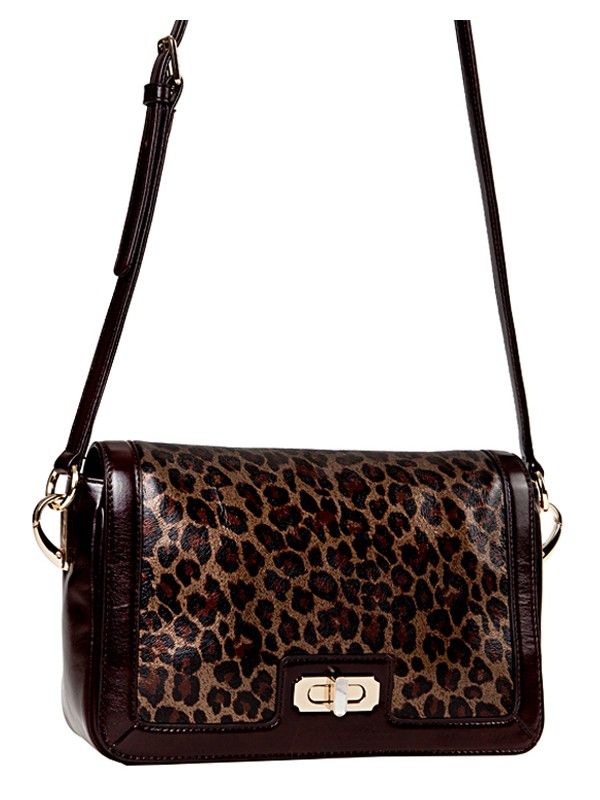 Леопардовая сумка через плечо ELEGANZZA ZF-36292AB-01-00012047