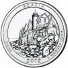 Национальный парк Акадия 25 центов 2012 г. монетный двор на выбор