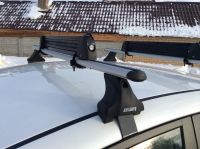 Багажник на крышу Kia Cerato, Атлант, аэродинамические дуги, опора Е