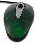 Мышь провод.USB Perfeo NATURE, 3 кн, 800 DPI, USB, зелёная (PF-100-OP)