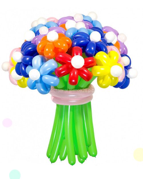 Цветы из воздушных шаров. Цена за шт.