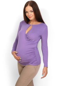 SALE! Блуза "Злата" сирень для беременных и кормящих