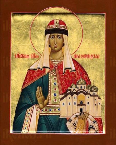 Икона Анна Новгородская (рукописная)