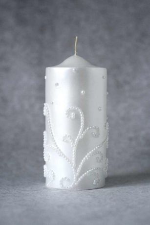 Свеча декоративная №4 (белый)