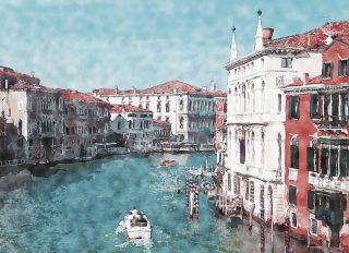 Почтовая открытка Венеция