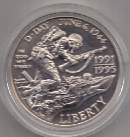 1 доллар 1993 D США UNC