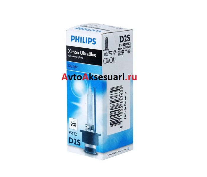 Лампа ксеноновая D2S Philips Ultra Blue