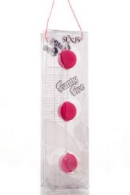 Анальные шарики Sexus Funny Five розового цвета 19,5*2,5 см