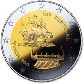 500 лет открытия Тимора 2 евро Португалия 2015