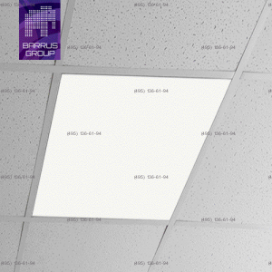 Светильник Armstrong светодиодный встраиваемый   IP40   35 Вт   3483 Лм   3000 К (теплый белый свет)     Матовый (опал)   ДВО01-35-001