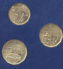 Чемпионат мира по футболу  1978 Набор монет Аргентина 1978