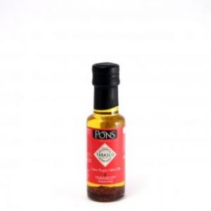 Оливковое масло экстра вирджин с зернами Табаско Pons Tabasco Pepper Sauce кошерное - 0,125 л (Испания) | Понс