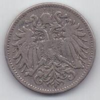 10 геллеров 1894 г. Австрия