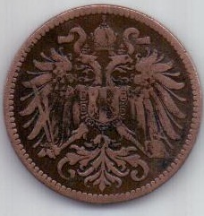 2 геллера 1896 г. Австрия