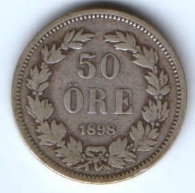 50 эре 1898 г. Швеция