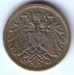 10 геллеров 1911 г. редкий год Австрия