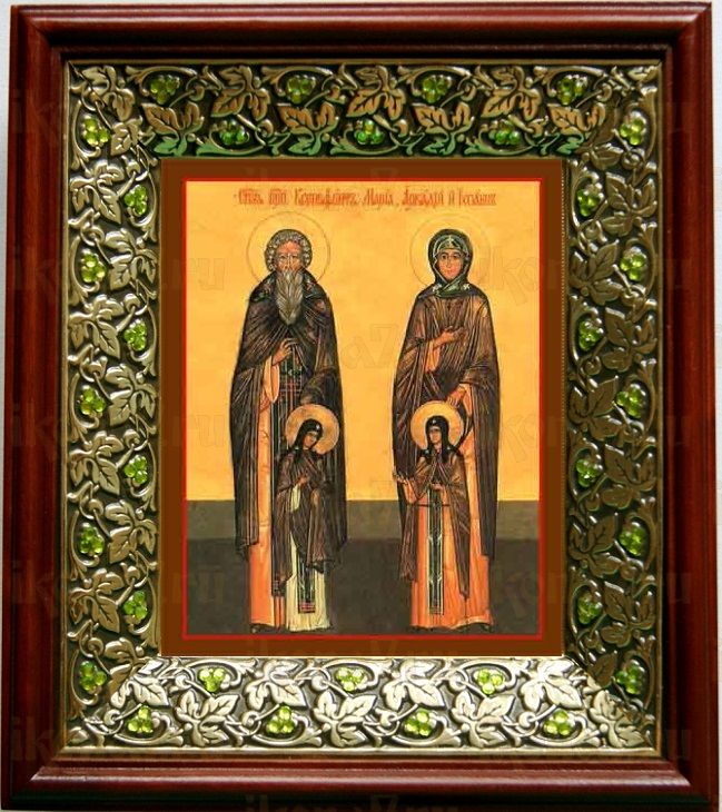 Ксенофонт и Мария (21х24), киот со стразами