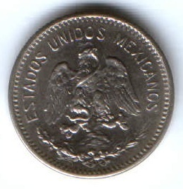 5 сентаво 1910 г. UNC Мексика