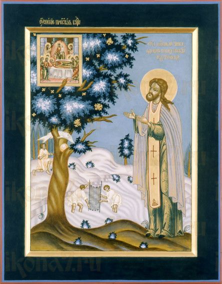 Икона Адриан Пошехонский (рукописная)