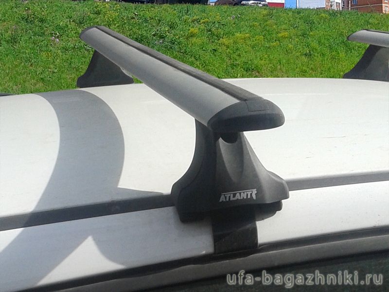 Багажник на крышу Renault Megane 3 hatchback, Атлант, крыловидные аэродуги