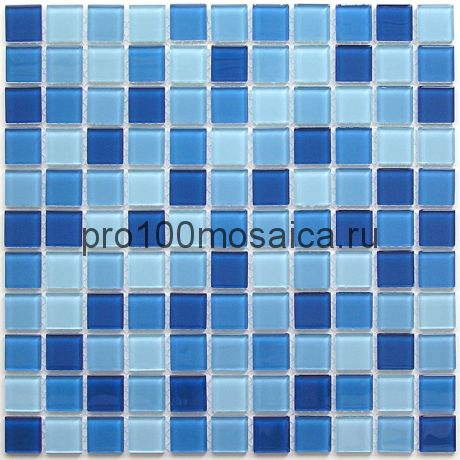 Navy blu стекло 25*25. Мозаика серия CRYSTAL, размер, мм: 300*300 (BONAPARTE)