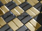 GD42-5 Золото+графит. Мозаика зеркальная серия DECO, 262*262 мм (VIVERE, Россия)