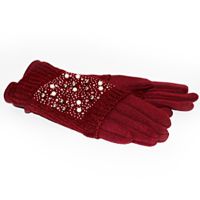 Двойные женские перчатки КАМНИ