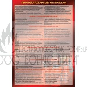 Плакат "Противопожарный инструктаж"