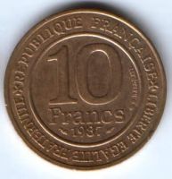 10 франков 1987 г. Франция