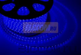 LED лента Neon-Night, герметичная в силиконовой оболочке, 220V, 13*8 мм, IP65, SMD 5050, 60 диодов/метр, цвет светодиодов синий, бухта 50 метров